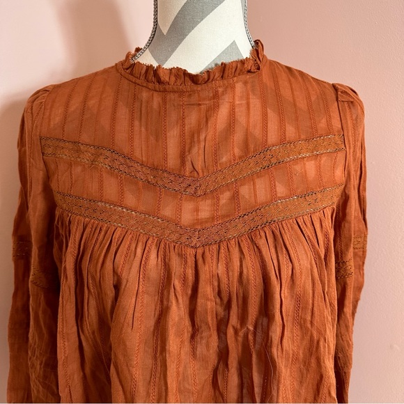 Universal Thread Orange Blouse - Picture 2 of 12